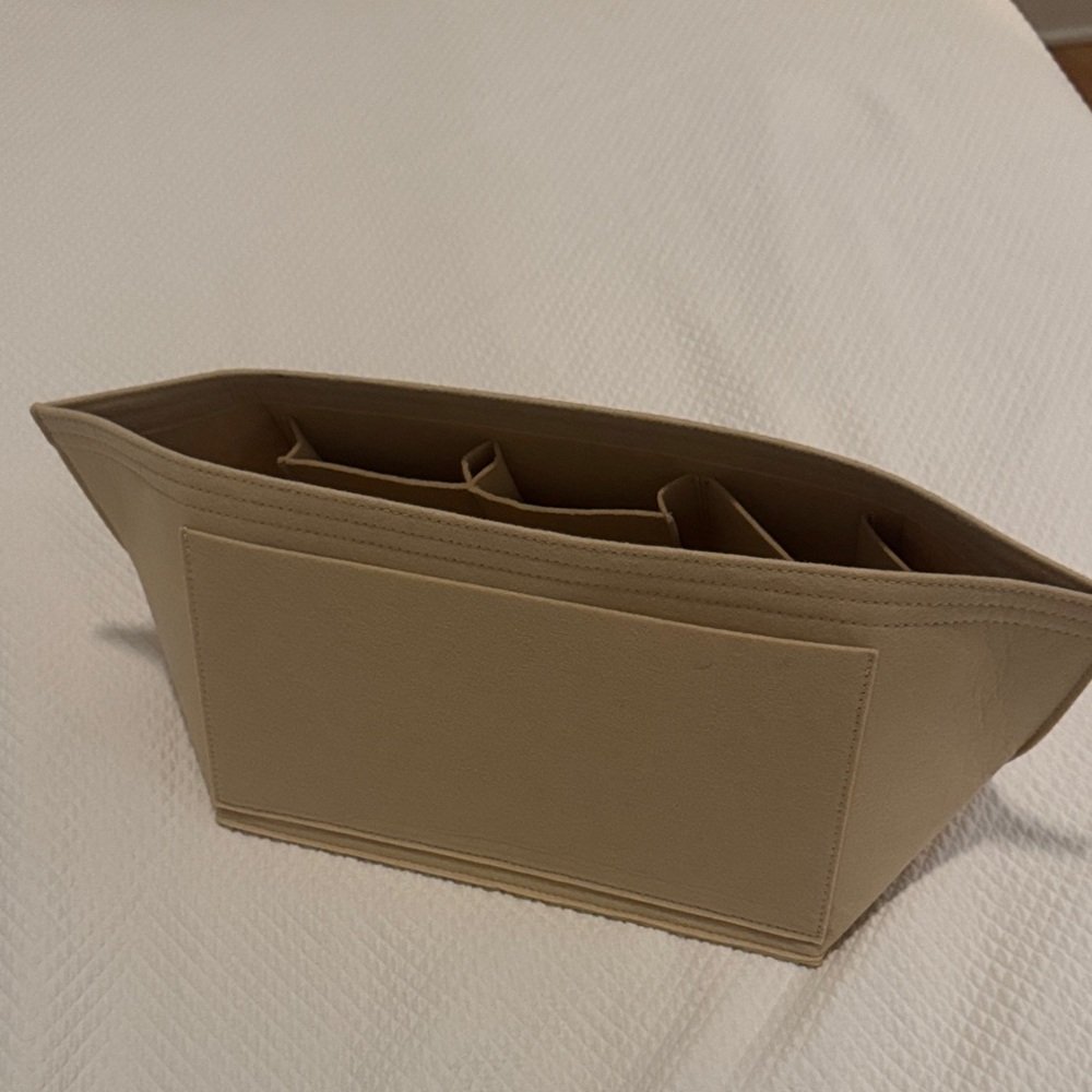 Structured Taupe Tote Organizer Insert